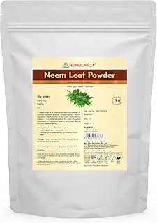 Herbal Hills Neem Powder, (1kg Pack) | Supports Clear Skin, Acne Control & Hair Growth | Neem Churna For Pimple-Free Face & Scalp Detox | With Azadirachta Indica Leaf