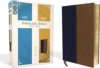 NIV & KJV Side-by-Side Bible: Navy / Tan Italian Duo-Tone: The World's Two Most Popular Bible Translations Together