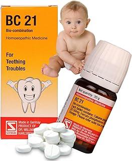 Medasp-23 Dr Willmar Schwabe Germany BC 21 Teething Tablets - (Biocombination 21 Tablet) - SET OF 1 Bottle