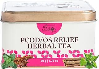 The Indian Chai - Pcod/Os Relief Tea for 50Grams With Spearmint Tea, Flax Seed, Chasteberry Etc, Helps With Acne, Facial Hair Growth, Scalp Hair Loss Related To Hormonal Imbalance