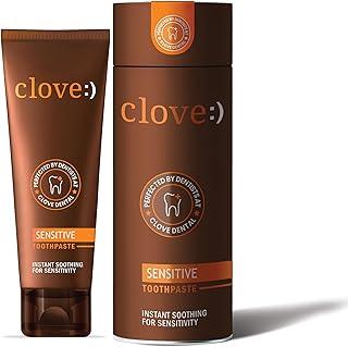 Clove Sensitive Toothpaste , reduce Senstivity , FREE Dental Consultation with Every Pack , Dual Action toothpaste For Sensitivty & Bad Breath , Strengthens Enamel , Triclosan Free , Paraben Free , Peroxide free , Mint, Pack of 1 (100g)