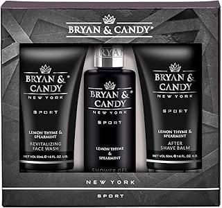 Bryan & Candy Complete Face & Body Care Kit | Raksha bandhan gift for Brother | 100% Vegan | Skin-Friendly pH 5.5 for All Skin Types,SLS & Paraben Free (Small Lemon & Thyme Kit)