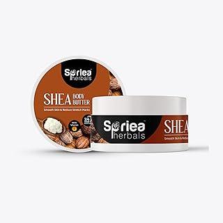 Spriea Herbals Natural Shea Body Butter Cream with Vitamin-E, Shea & Cocoa Butter for Deep Nourishment & Body Moisturization | Reduces Strechmarks, Moisturizes Rough & Dry Skin (200 gm)
