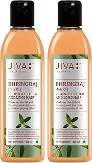 Jiva Bhringaraj Oil - 120ml (Pack of 2) | 100% Pure & Natural | Promotes Healthy Hair & Growth