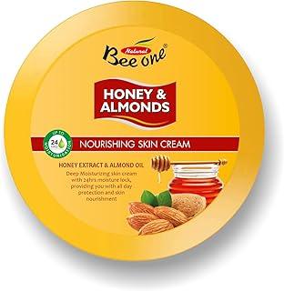 Bee One Almond Massage Cream, 800ml, Skin Brightening & Moisturizing Day Cream for Face, Body & Hand, Paraben-Free, Cruelty-Free, Sulphate-Free, Daily Use Cream for Men & Women