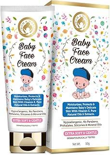 Mom & World Baby Face Cream Extra Soft and Gentle, 50g - No Parabens, Slicon or Mineral Oil