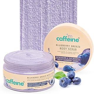 Mcaffeine Blueberry Breeze Body Scrub for Glowing Skin With Coffee, Apricot & Shea Butter | Removes Tan, Nourishes, Moisturizes | Exfoliating Scrub | Fruity Aroma for Men & Women - 175G