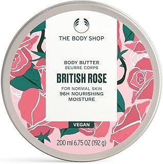 The Body Shop British Rose Body Butter | 96-Hour Deep Moisture | Softens Skin with Rose & Shea Butter Extract | Non-Greasy Cream | Dermatologically Tested | Perfect for Normal Skin | 200ml