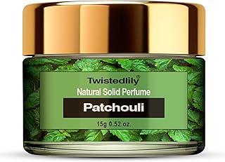Twistedlily Natural Solid Perfume Scent Patchouli (15 gms 0.52.oz) Pack of 1. Alcohol Free | Cologne for Men & Women | Non-Greasy Perfume Wax | Strong & Lasting Fragrance