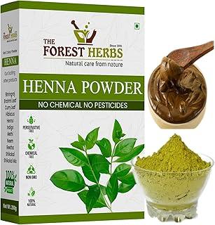The Forest Herbs Natural Care From Nature Organic Henna Powder For Hair Colour and Growth, 200g - (Brown) Redish