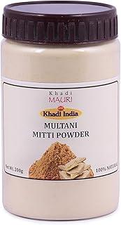 Khadi Mauri Herbal Multani Mitti Powder - Lightens & Brightens Skin, Fights Spots & Boosts Glow - 200 g