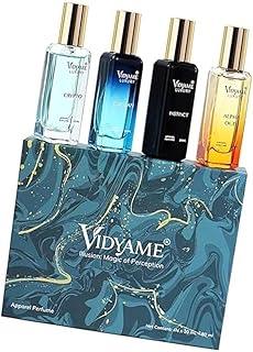 Vidyame Perfumes Illusion | Long Lasting 4X20 ml perfume gift for Men | Crypto, Oscean, Alpha Oud, Instinct | Luxury Perfumes | Magic of Perception