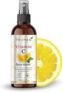 TRIMIS Vitamin C Face Toner | Hydrating & Pore-Minimizing Toner Mist | With Niacinamide & Cucumber Extract | Alcohol-Free & pH Balancing | For All Skin Types – 100ml