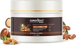 COROnation Herbal Anti Aging, Anti Wrinkle Moisturising Cream with Moroccan Argan & Almond Oil for Men & Women | For Deep Skin Hydration & Natural Glow | Repair & Renew Skin Cell Rejuvenation
