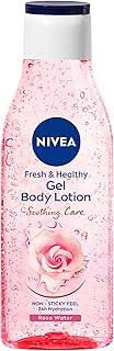 NIVEA Gel Body Lotion 200 ml | Rose | Refreshing Care For 24H Hydration | Non-Sticky | Fast Absorbing for Fresh And Healthy Skin