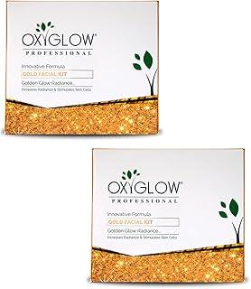 OxyGlow Hebals Facial Kit Gold |Increase Radiance & Stimulate Skin Cell|Enriched wih Argan Oil|260Gram,facial kit,facial kit for women,skin care kit(Pack of 2)