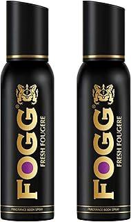 Fogg Fresh Fougere Premium No Gas Deodorant for Men, Long-Lasting Perfume Body Spray, 2 x 120ml (Pack Of 2)