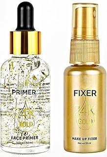 Make Up Fixer/Setting Spray & Primer Gel Set | Long-lasting, Waterproof Sweatproof | Fairy, All Skin Type | Upto 24 Hours Stay | Primer 30 ML + Fixer 35 ML (P-10)