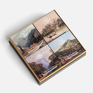 Tea Culture of the World - Estates of India | 4 Tea Flavors, 25g Loose Whole Leaf Tea Gift Set | Assam, Nilgiri, Kashmiri Kahwa, Darjeeling