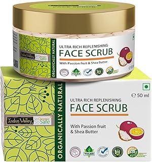 INDUS VALLEY Ultra Rich Replenishing Shea Butter Fruit Face Scrub - (50ml)
