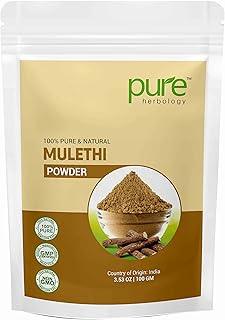 Pure Herbology Pure & Natural Mulethi Powder For Body, Skin and Hair, Licorice Powder - 100gm