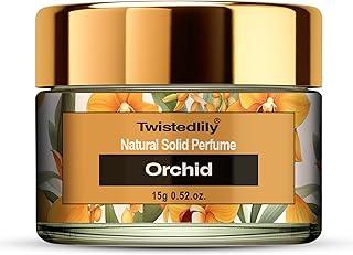 Twistedlily Natural Solid Perfume Scent Orchid (15 gms 0.52.oz) Pack of 1. Alcohol Free | Cologne for Men & Women | Non-Greasy Perfume Wax | Strong & Lasting Fragrance