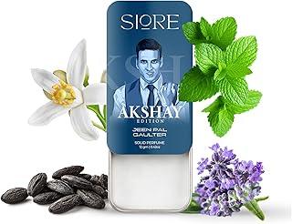 SIORE LIMITED EDITION AKSHAY Jeen Pal Gaulter Alcohol Free Solid Perfume - 12 Gm 0.42oZ | Pocket Friendly and Easy to Apply | Long-Lasting & Strong Cologne Fragrance | Gift for Men & Women