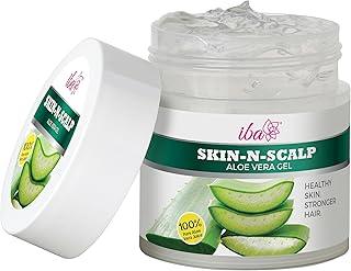 Iba Skin - N - Scalp Aloe Vera Gel for Face, Skin & Hair 100g | 100% Pure Aloe Vera Gel | For Hydrates, Moisturizes, Nourished and Glowing, Healthy Scalp and Stronger Hair | Halal Certified & Vegan
