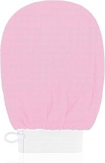 COSLUXE Exfoliating bath Glove For Dead Skin Body | Scrub Glove For Dead Skin Black| Gentle on the Skin | Improves Circulation Stimulates | Easy to Use | for Men and Women (1, Multicolour)