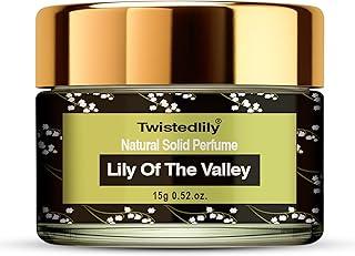 Twistedlily Natural Solid Perfume Scent Lily of the Valley (15 gms 0.52.oz) Pack of 1. Alcohol Free | Cologne for Men & Women | Non-Greasy Perfume Wax | Strong & Lasting Fragrance