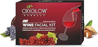 OxyGlow Wine Facial Kit|Wrikle Free Effect|Renovates Skin Cells|Lemon|Grapeseed Oil| 53Gram