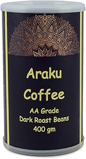 Nick of Time Indian Roasted Coffee Beans from Araku Valley | Tribal Coffee | 100% Arabica AA Grade Dark Roast | Bold and Flavorful with Rich Aroma (400g|14.10 oz)