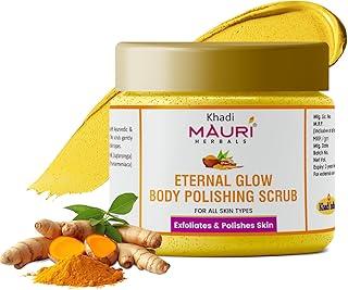 Khadi Mauri Herbal Eternal Glow Body Scrub | Boosts Glow, Exfoliates Dead Skin Cells | For Men & Women | 180 g