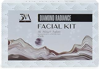 3M Cosmetic Facial Kit – 6-Step Diamond Radiance Glow Regimen (120gm) – Deep Cleansing, Hydrating & Skin Revitalizing Facial Kit – Includes Cleanser, Scrub, Massage Gel, Face Cream, Pack & Serum – For All Skin Types