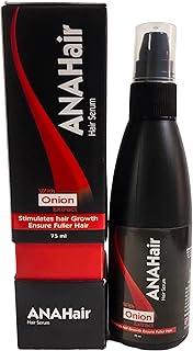 ANAHair Hair Growth Serum with Onion Extract, 75 ml ? Strengthens Roots, Reduces Hair Fall & Stimulates Fuller Hair Growth ? Non-Sticky, Lightweight Formula for Men & Women