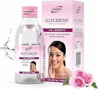 Nimson Pure & Unscented Glycerine – For Smooth, Moisturize & Soft Glowing Skin | Pure & Vegan Formula | Ideal for Women | 110ml