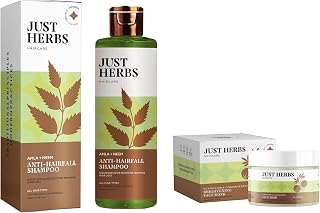 8 In 1 Root Nourishing Amla Neem Hair Fall Control Shampoo 200 Ml & Just Herbs Ayurvedic V