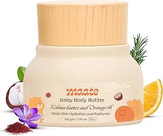 Maate Baby Body Butter (50 gm) | Enriched with Pure Kokum Butter, Shea Butter, Orange & Saffron Oil | Baby Cream For Face, Skin & Body | Baby Body Butter For Kids 0-12 years | Baby Moisturizer Cream