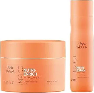 WELLA Professionals Invigo Nutri Enrich Deep Nourishing Mask (For Dry And Damaged Hair) 150 Ml And Shampoo (For Dry And Damaged Hair) 250 Ml Combo,2 Count