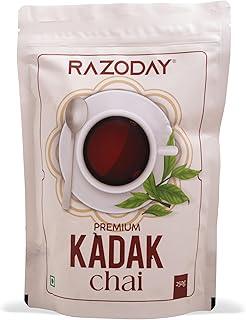 Razoday Kadak Chai Powder | Strong Indian Tea (250g) Rich Taste & Aroma | Perfect for Masala Chai, Milk Tea & Cutting Chai | Ideal for Daily Use