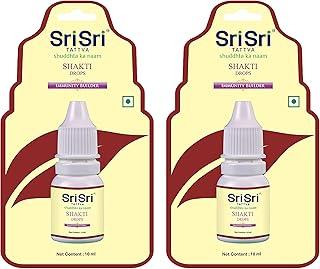 Sri Sri TATTVA shuddhta ka naam Shakti Drops - Ayurvedic Immunity Booster for Adults & Kids - Natural Drops for Strength & Stamina - Relief from Cough, Cold & Sore Throat - 10ml (Pack of 2)