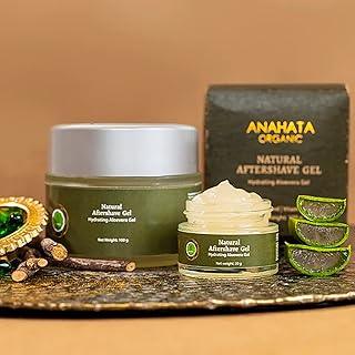 Anahata Natural Aftershave Aloe Gel 100g | With Aloe Vera, Olive Oil & Vitamin E | Soothes Post-Shave Irritation | Hydrates & Softens Skin | Fragrance-Free | For All Skin Types