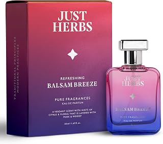 Just Herbs Refreshing Balsam Breeze EDP Perfume for Men Long Lasting Eau Da Parfum Pure Fragrance Body Spray for Men - 50 ml