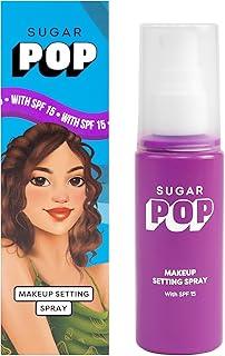 SUGAR POP Makeup Setting Spray with SPF 15 | With 4% Niacinamide & Hyaluronic Acid | Lasts Upto 10hrs | Mattifies | Soothes and Refreshes - 60ml
