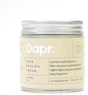Dapr. Hair Styling Cream (100 grams) for Daily use | Enriched with Olive oil extract and Linseed oil |