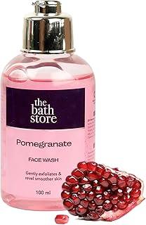 The Bath Store Pomegranate Face Wash for Women & Men - Cleanser for Face | Face Wash for Dry Skin & Oily Skin | Tan Removal Face Wash for Glowing Skin | Face Wash for Acne Prone Skin - 100ml