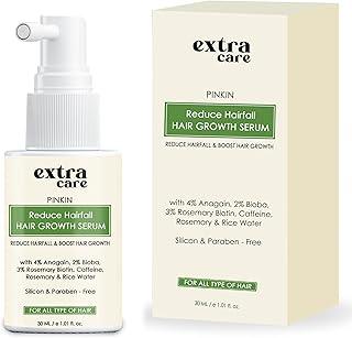 Extra Care Reactivate Hair Growth Serum For Men & Women | With 4% Anagain, 2% Bioba, 3% Rosemary, Biotin, Caffeine, Rosemary & Rice Water | For All Hair Types - 30ml