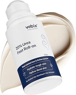 20% Urea Foot Roll-On Cream With Shea Butter & Vitamin E | Helps Repair and Moisturise Cracked Heels & Refine Dead Skin | For Cracked & Foot Heels | 50ml