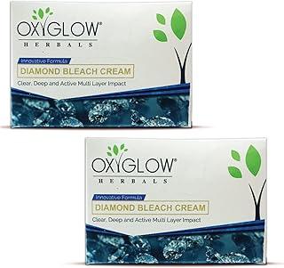 OxyGlow Herbals Diamond Bleach Cream| Deep Cleanses the Skin and Gives Instant Glow| Removes Impurities Deep from Skin Pack of 2