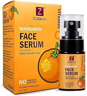 10% Vitamin C Face Serum with 9% EAA, 10% Mandarin & 30% Bulgarian Pink Rose Extract for Glowing Skin | Brightening Serum for Dark Spots, Pigmentation Removal | for Oily, Dry, Combination & Sensitive Skin | For Men & Women - 30ml